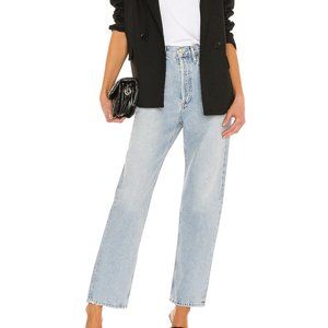 COPY - nwt agolde free people 90's mid rise loose fit semi tropic jeans 25
